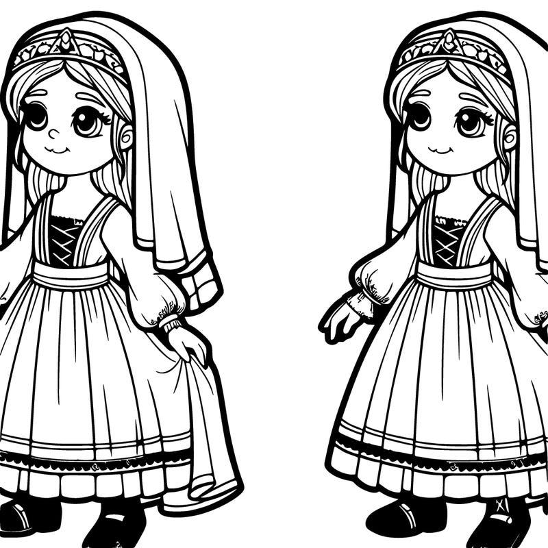 girl with medieval dress