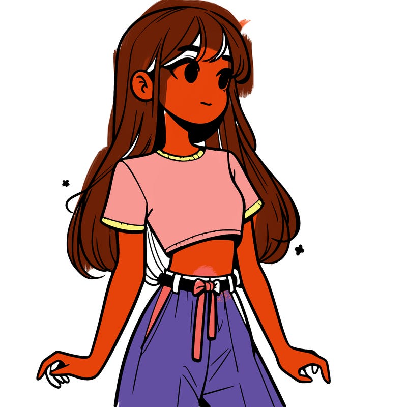 girl in a cute crop top