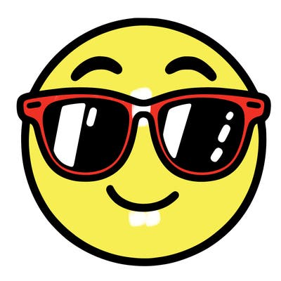 emoji with sunglasses