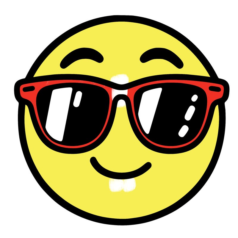 emoji with sunglasses