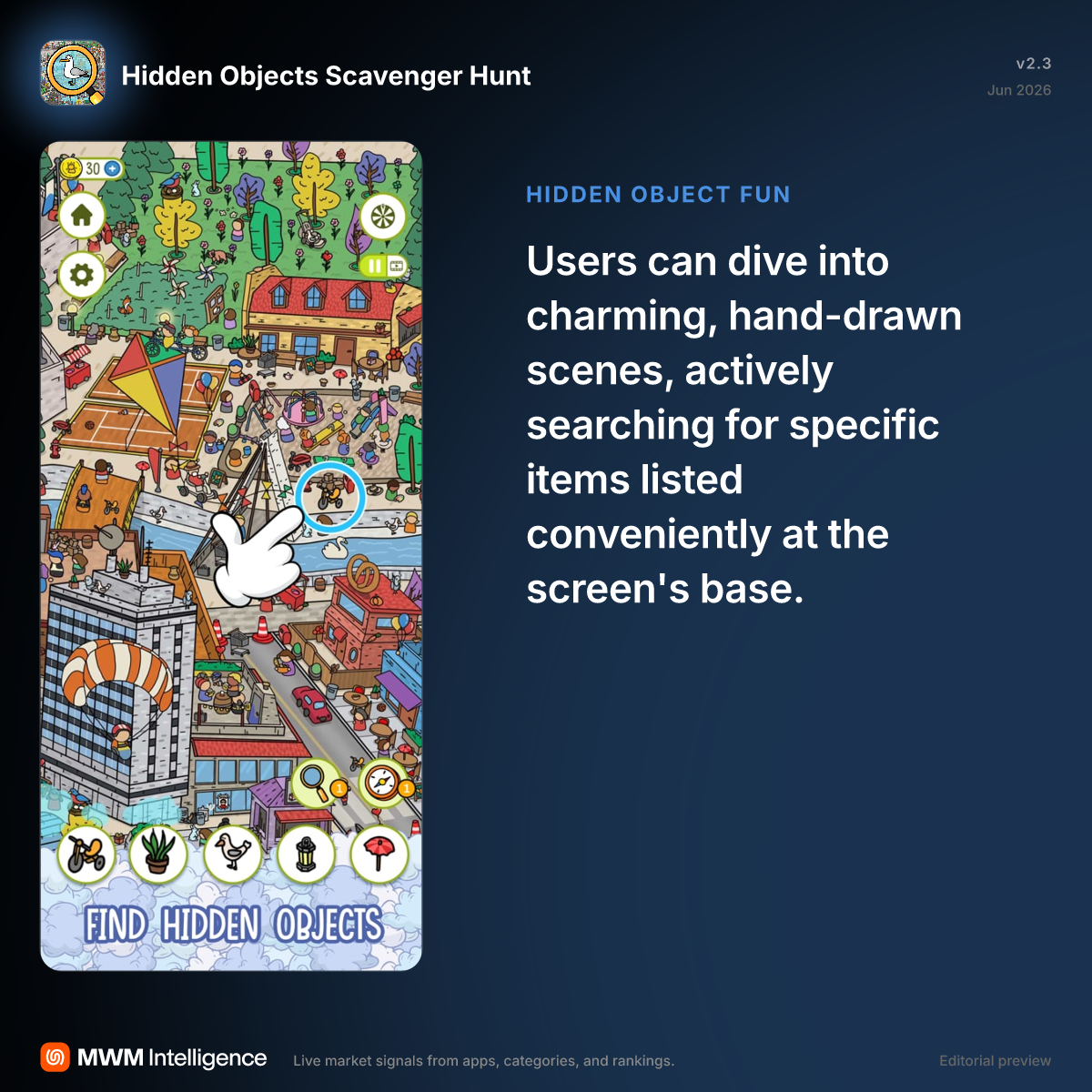 Hidden Objects Scavenger Hunt - Games App | MWM
