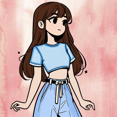 girl in a cute crop top