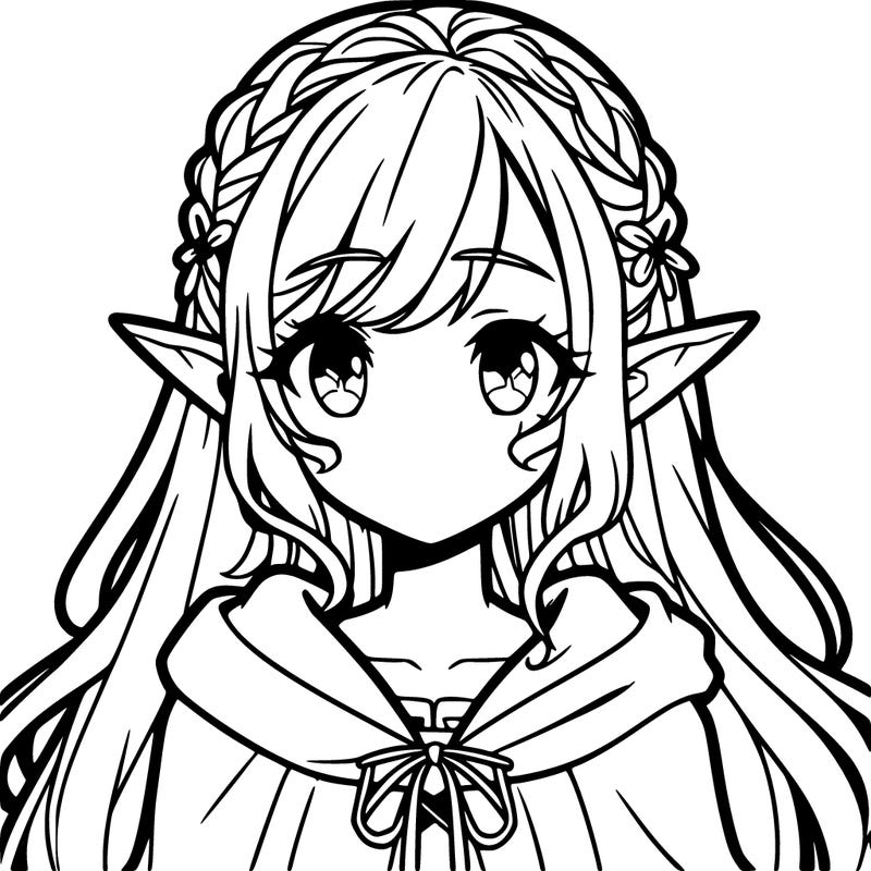 elf anime girl