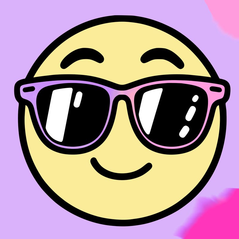 emoji with sunglasses