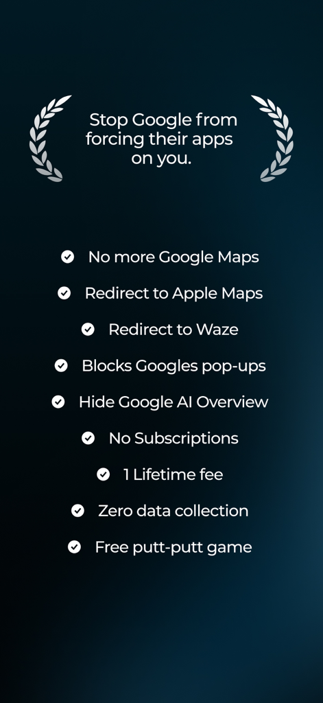 ForceMaps | Redirect Google Search results to Apple Maps or Waze