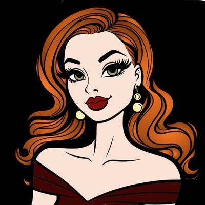 bold and clean: beautiful coquette woman