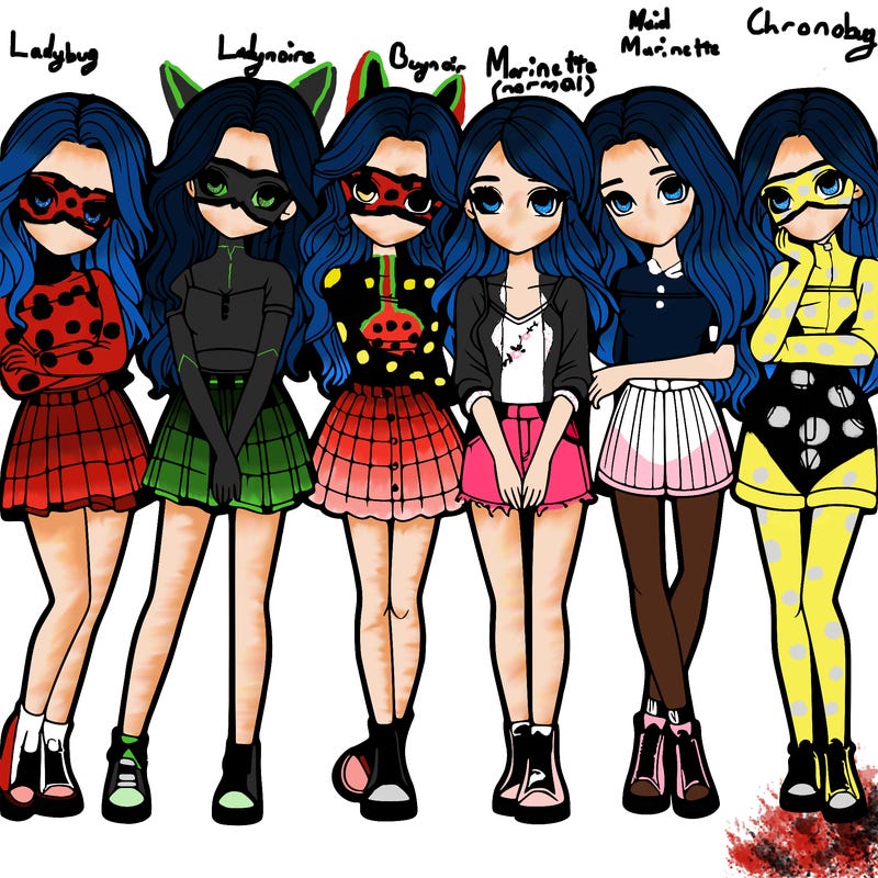 a group of girls realistic