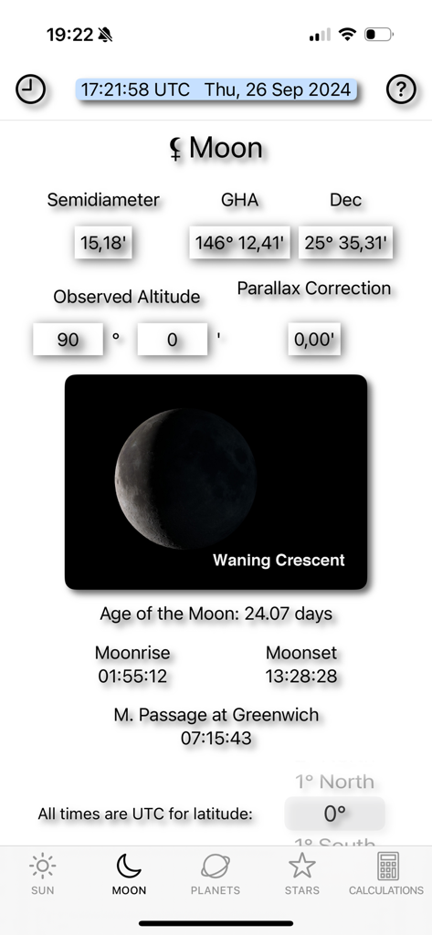Perpetual Nautical Almanac - Navigation App | MWM