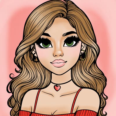 realistic pretty girl