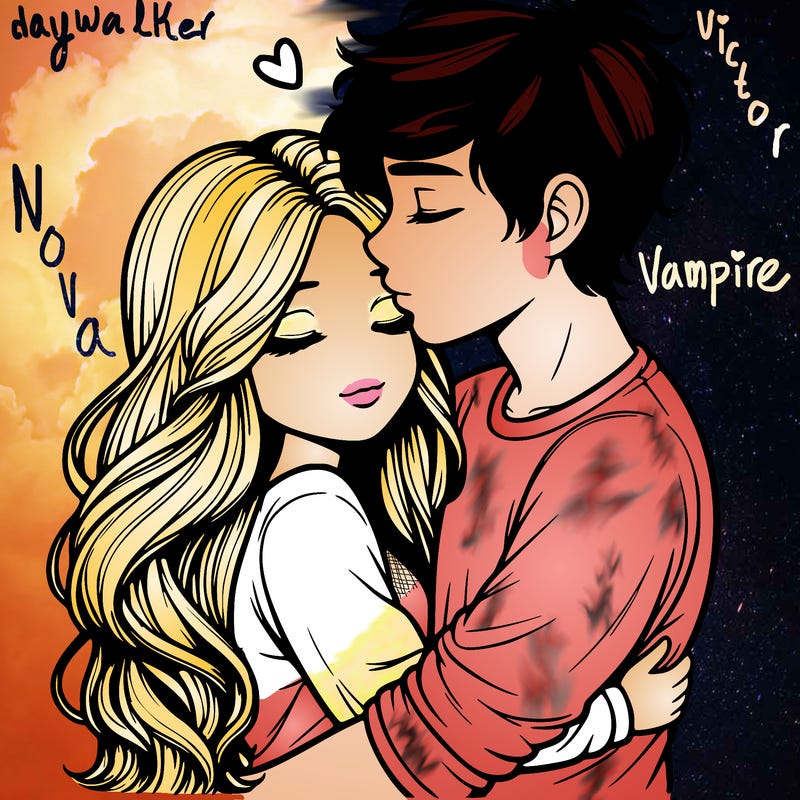 a realistic couple boy and girl hugging and kissing