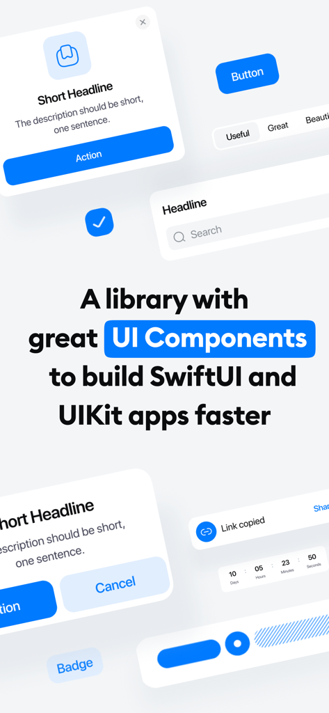 ComponentsKit: develop faster - Une bibliothèque de composants d'interface utilisateur pour créer plus rapidement des applications SwiftUI et UIKit