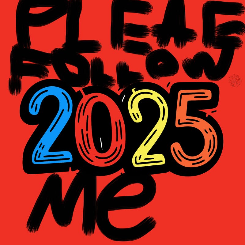 one line scrawled numbers sketch design “2025”