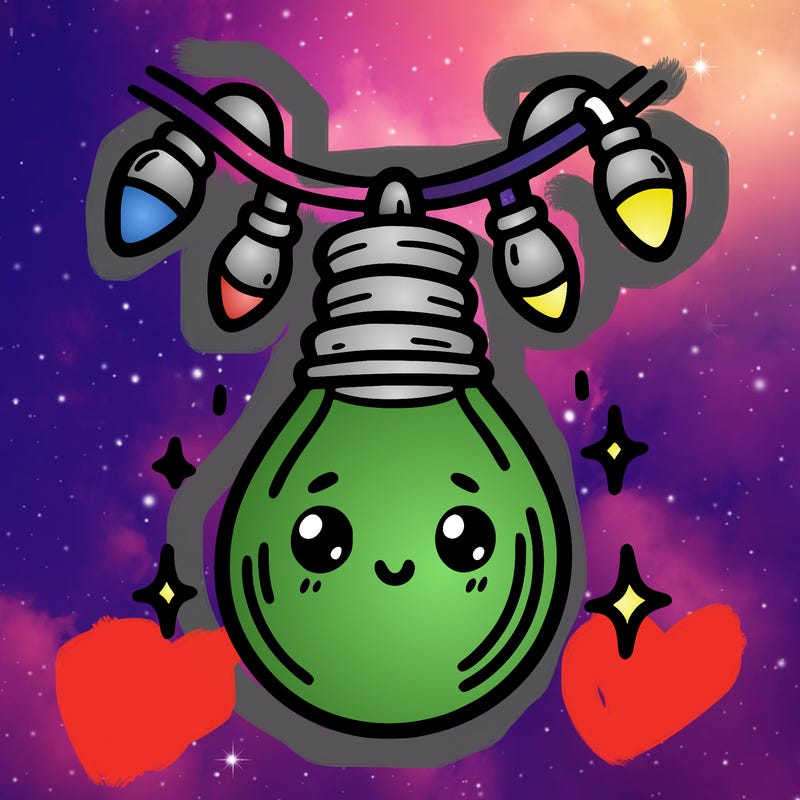 small bulb of a garland