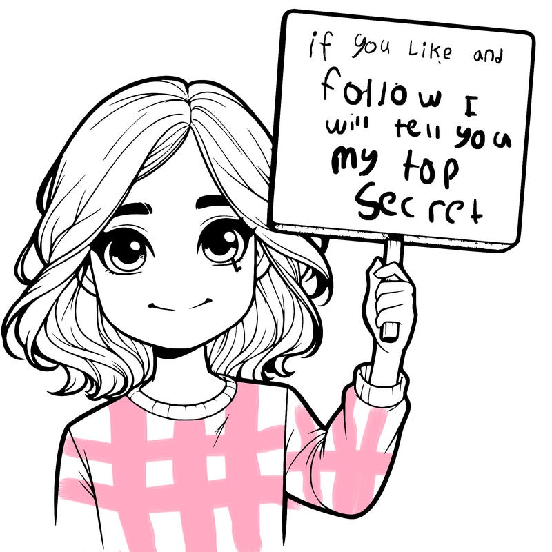 realistic girl holding up a sign