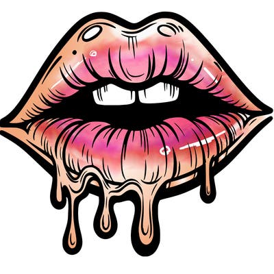lips that look realistic and drip