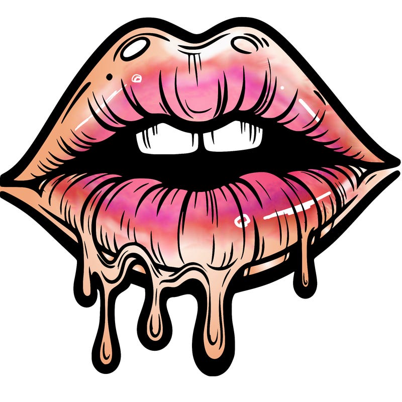 lips that look realistic and drip