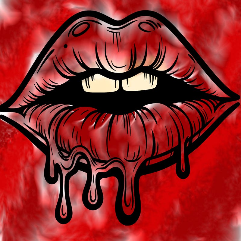 lips that look realistic and drip