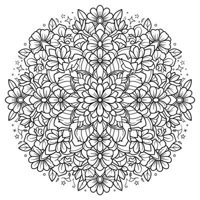 Unwind with this beautiful floral mandala, subtly intertwined with graduation motifs. It's the perfect way to celebrate a special academic milestone or simply enjoy a moment of mindful coloring.