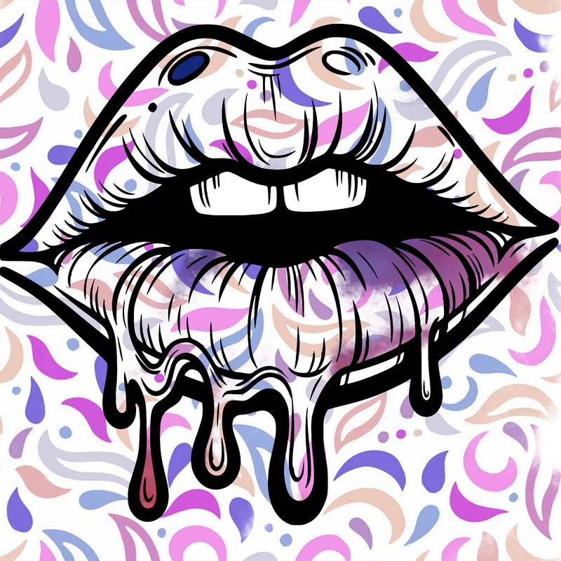 lips that look realistic and drip