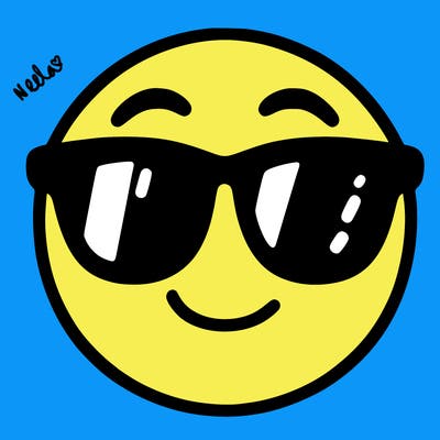 emoji with sunglasses
