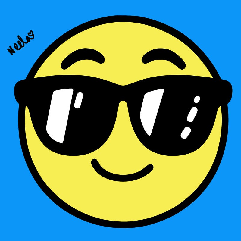 emoji with sunglasses