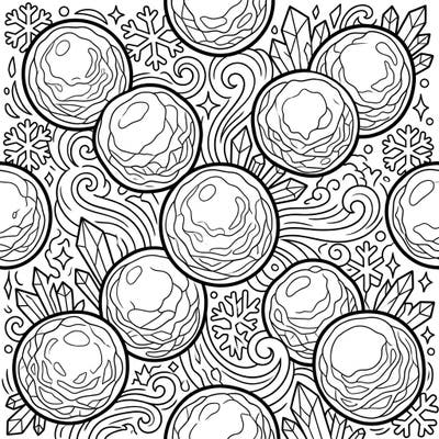 Experience an exciting winter scene with our Golf Ball Hailstone coloring page, specially designed for kids. Little artists will love bringing these large, textured hailstones and swirling icy patterns to life with their favorite colors.