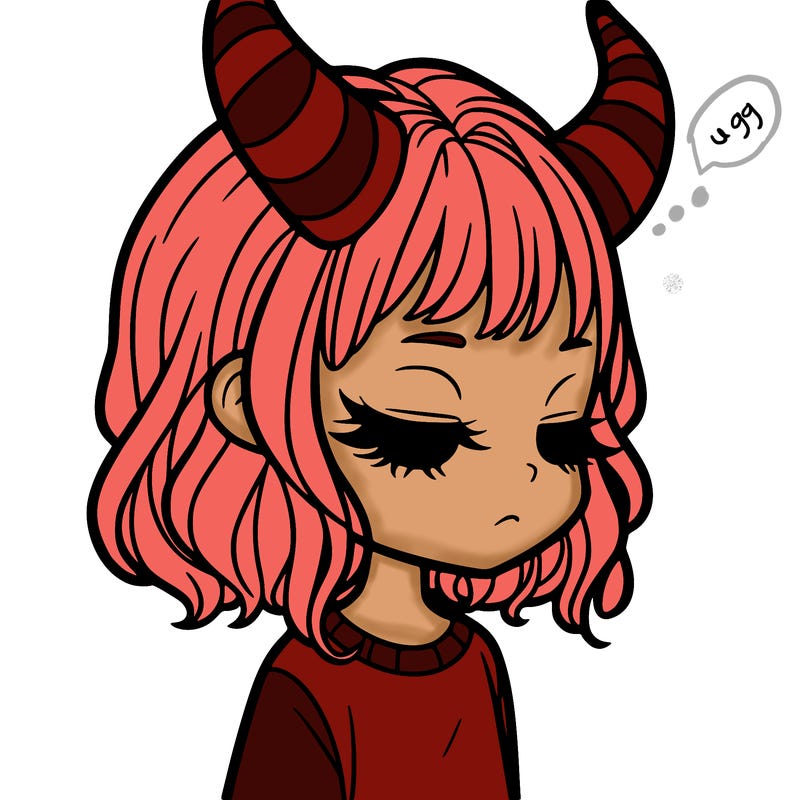 girl with horns