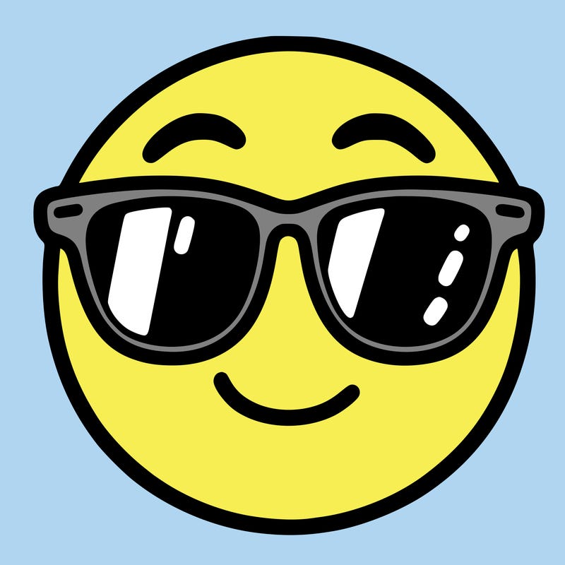 emoji with sunglasses