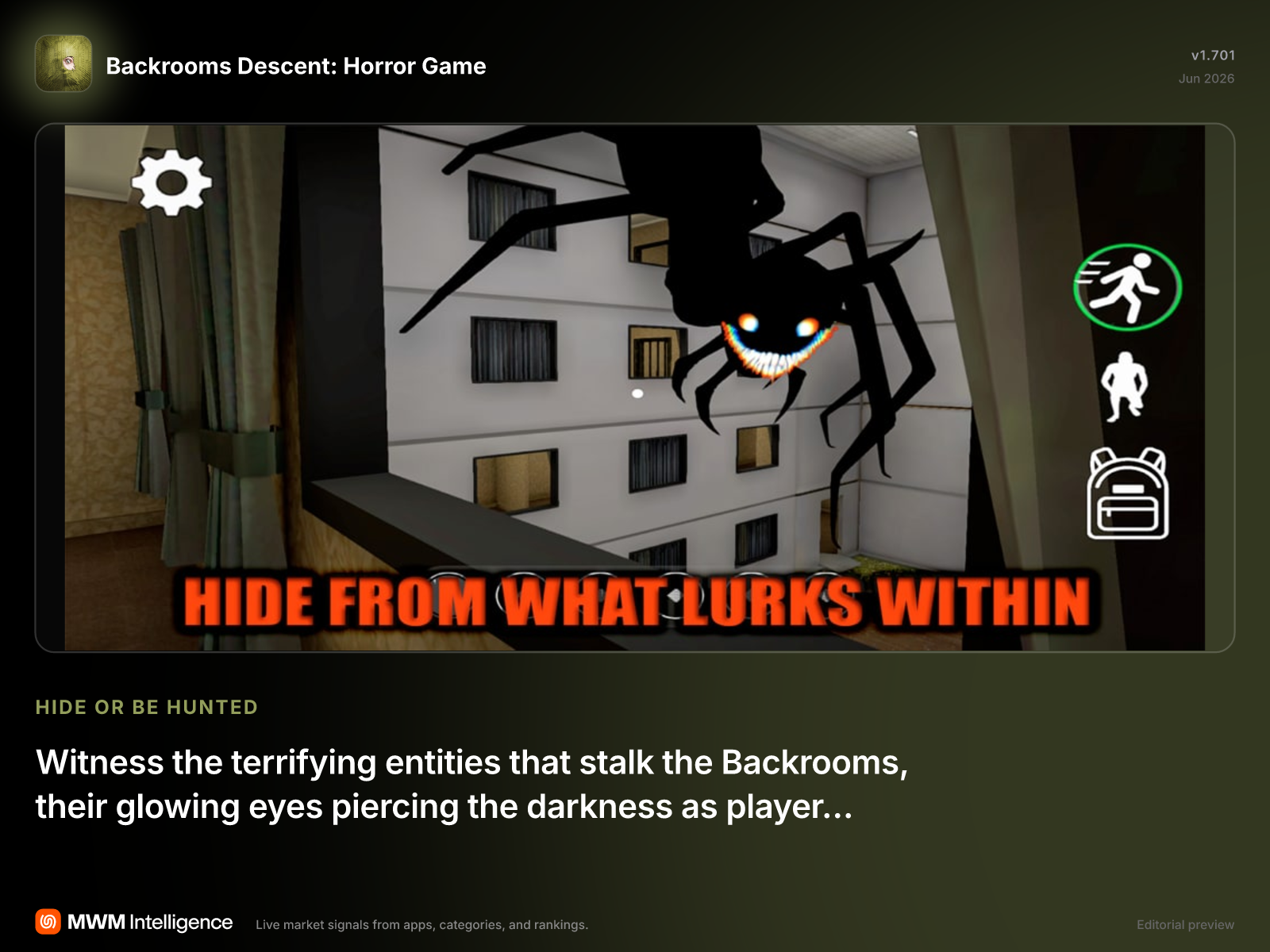 Backrooms Descent: Horror Game - Games App | MWM