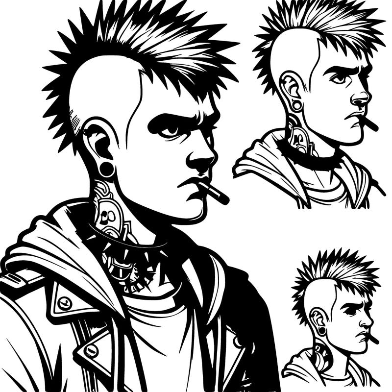 realistic punk guy