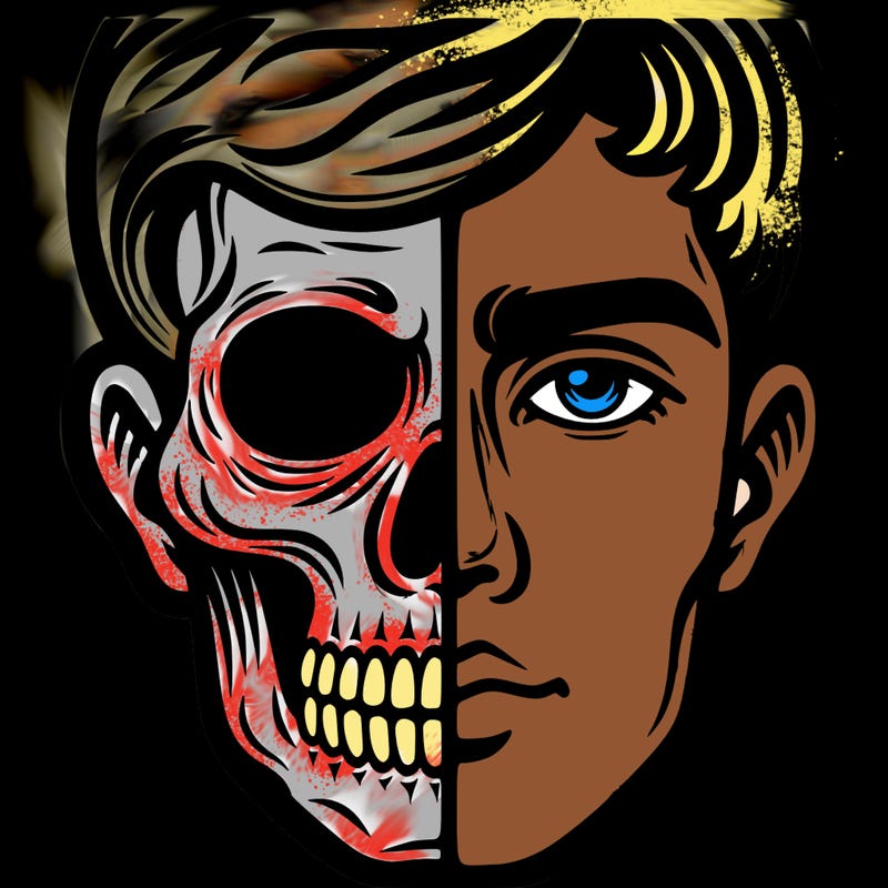 half face half skull