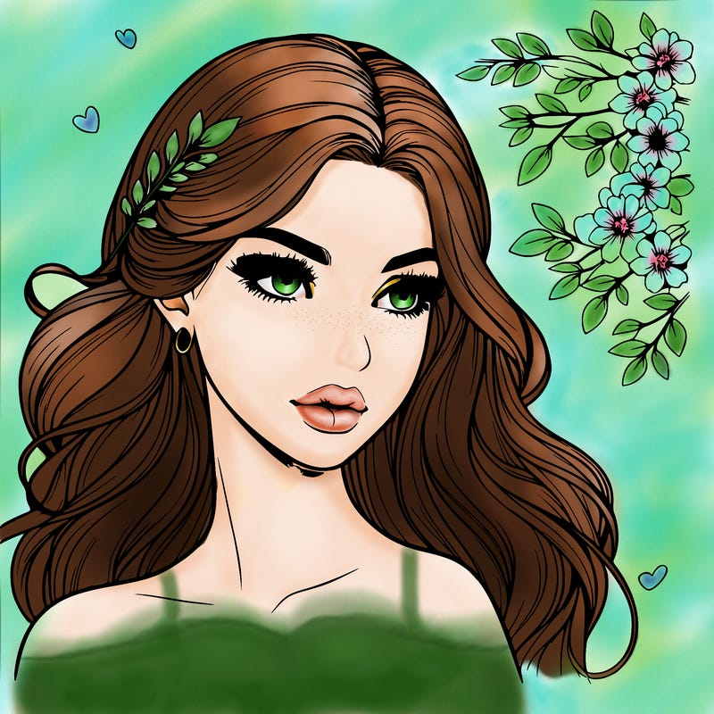 beautiful realistic girl