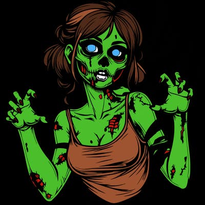 realistic zombie girl