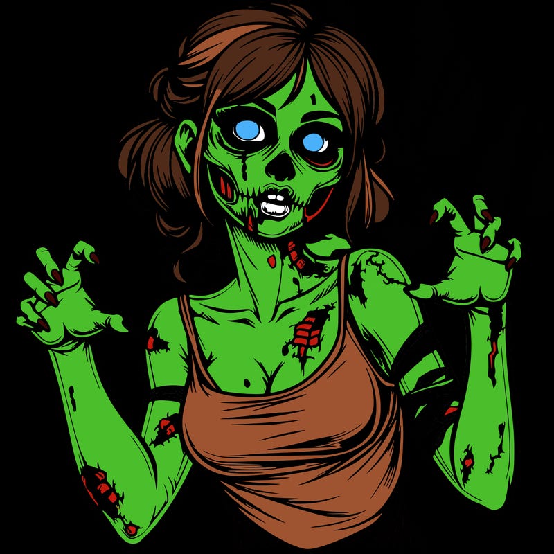 realistic zombie girl