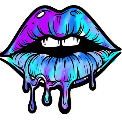 lips that look realistic and drip