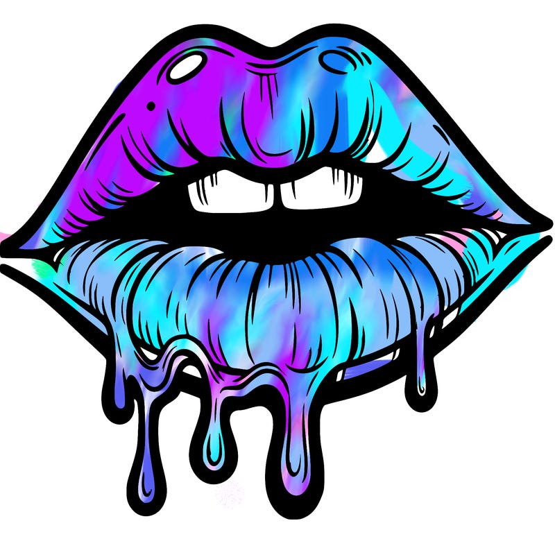 lips that look realistic and drip