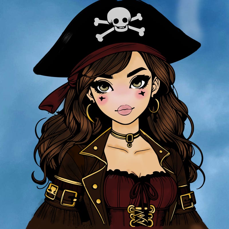 realistic pirate girl