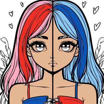 realistic girl split