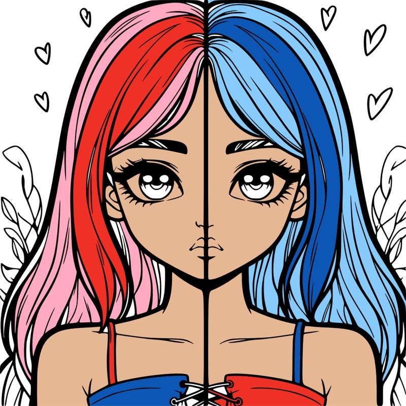 realistic girl split