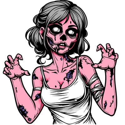 realistic zombie girl