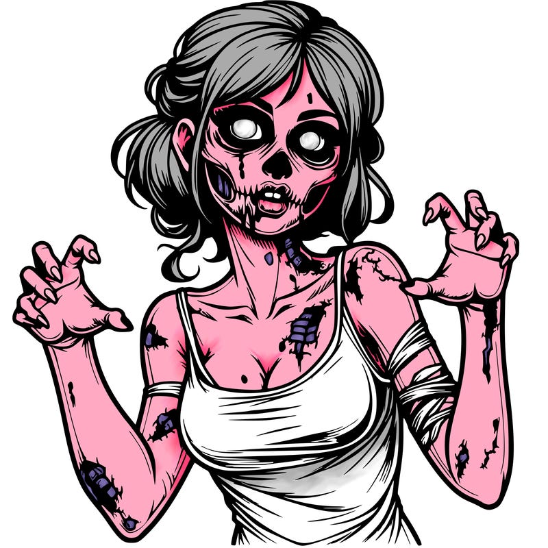 realistic zombie girl