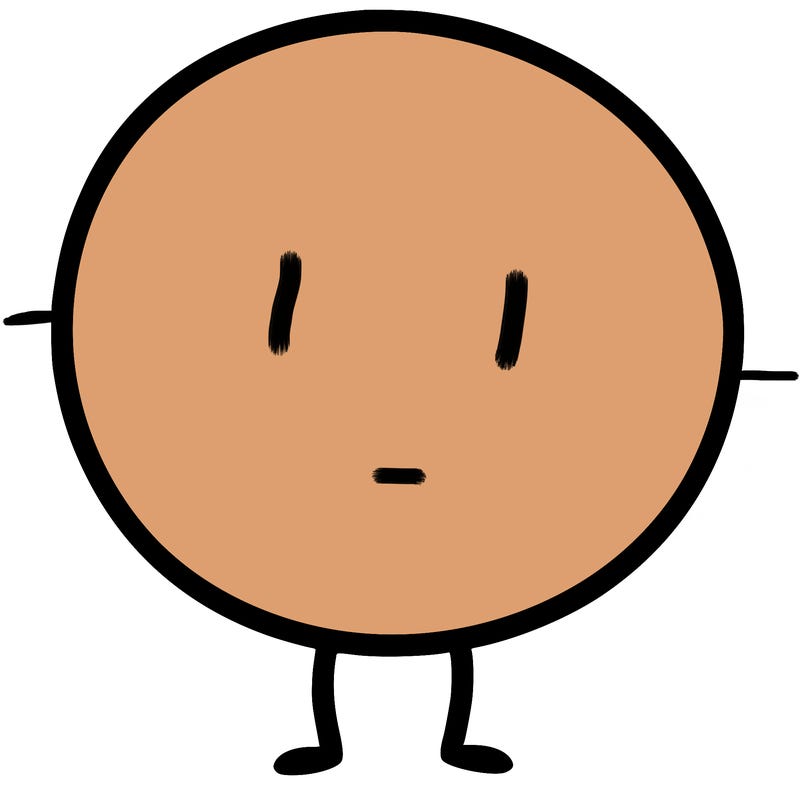 a plain circle with nothing else