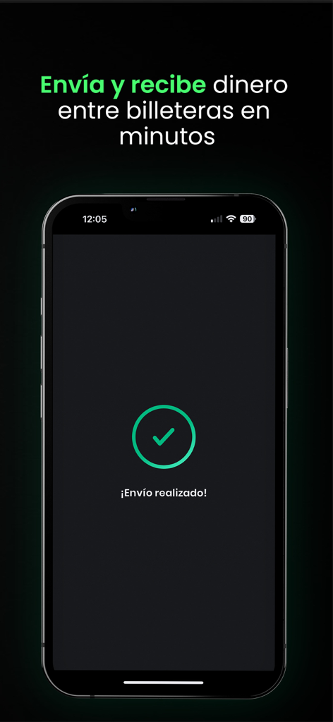 Coco Wallet - Banca Digital - Coco Wallet app screen showing a successful money transfer confirmation