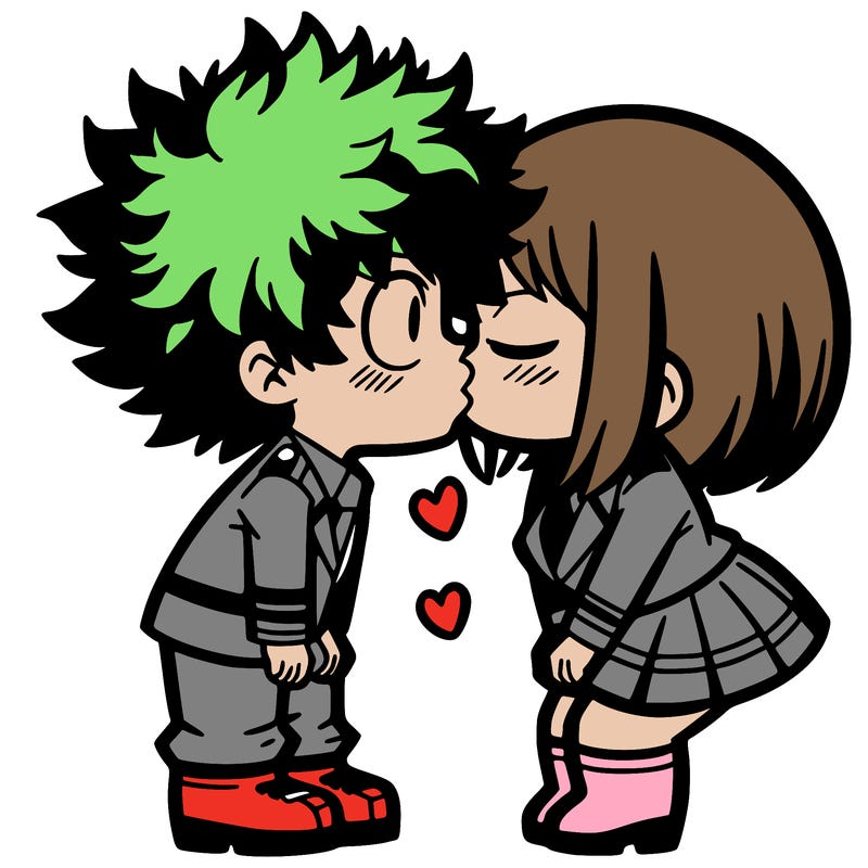 baku deku kiss