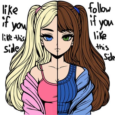 realistic girl split