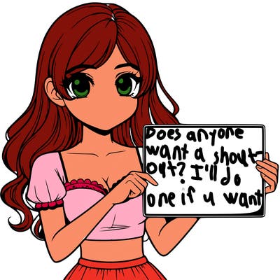 realistic pretty girl holding blank sign