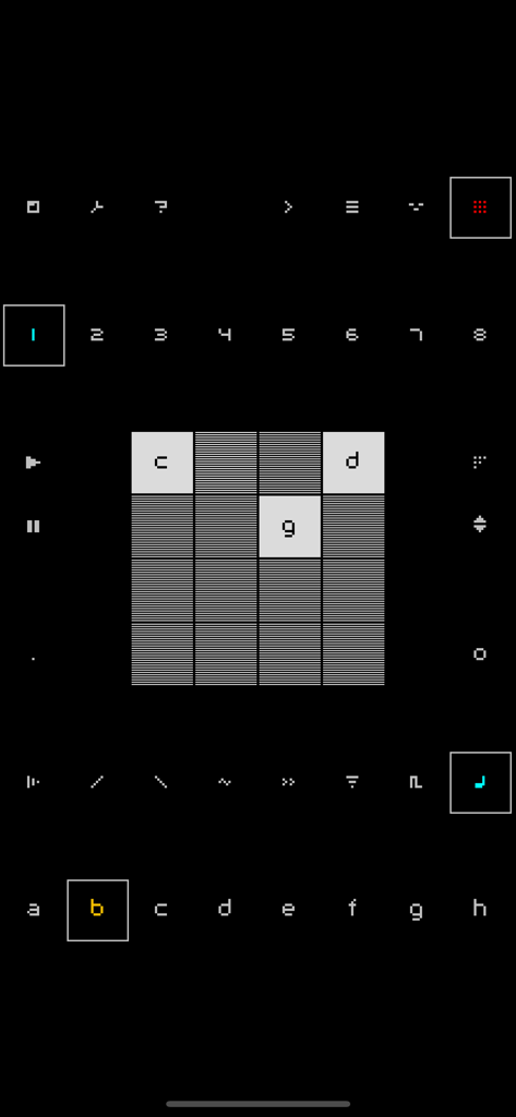 nanoloop - Minimalist 4x4 grid sequencer interface of the Nanoloop music app