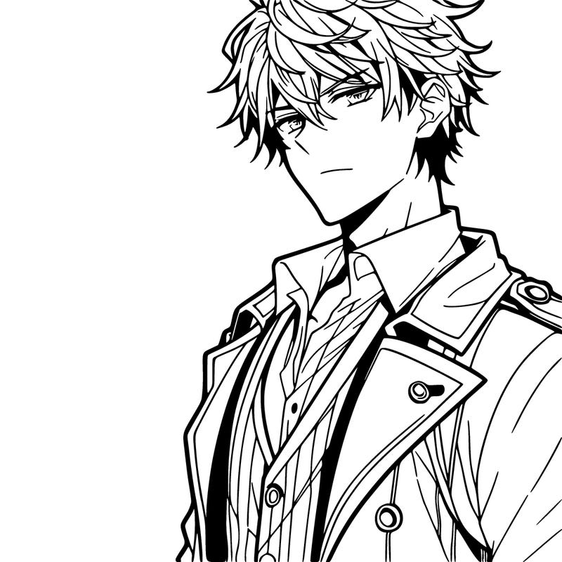 male manga character