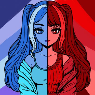 realistic girl split