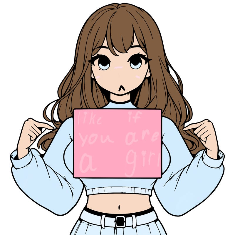 girl holding a blank sign in a long sleeve crop top